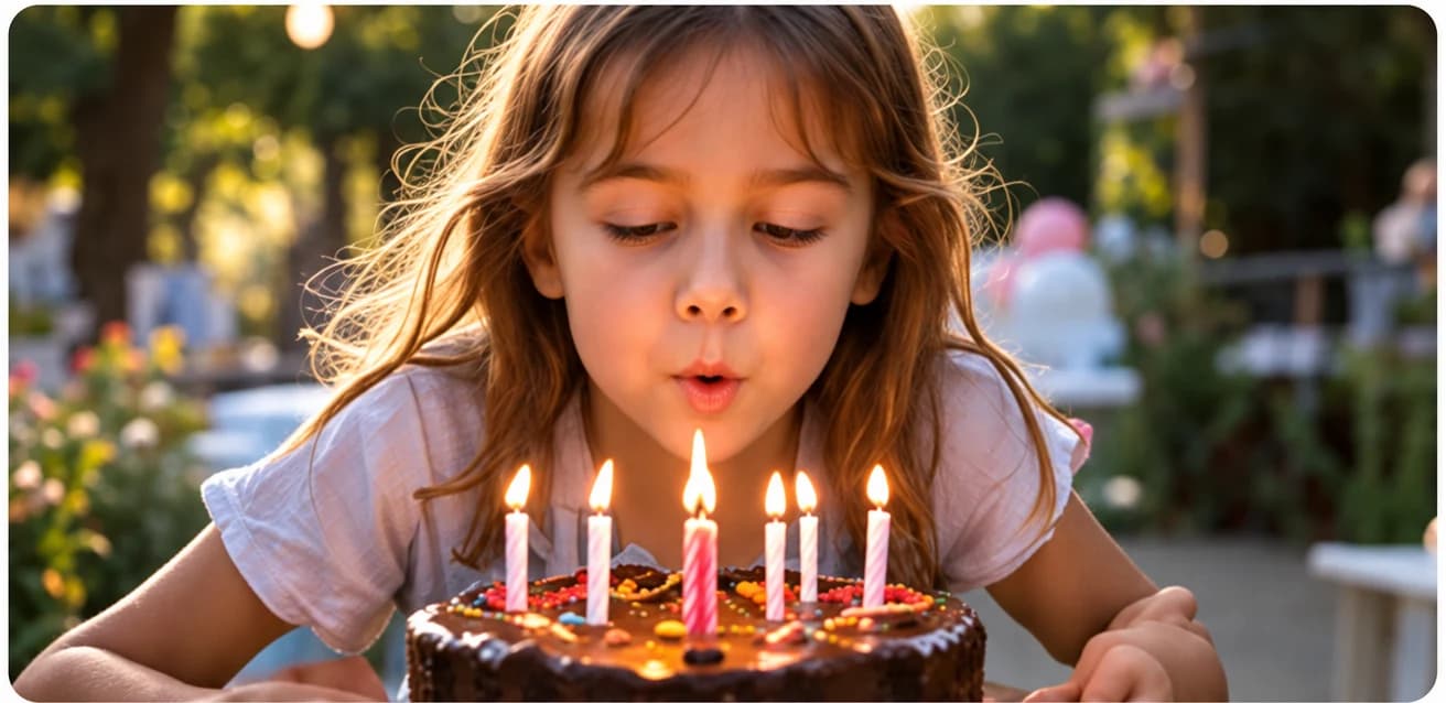 A birthday celebration with family